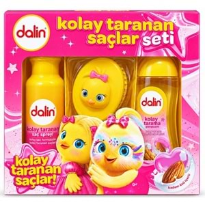 Dalin Kolay Taranan Saçlar Seti (Şampuan + Sprey + Tarak) Avantaj Paket