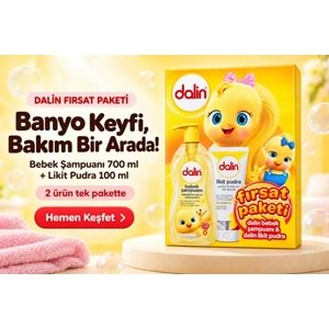 Dalin Bebek Şampuanı 700 ML + Likit Pudra 100 ML Fırsat Paketi
