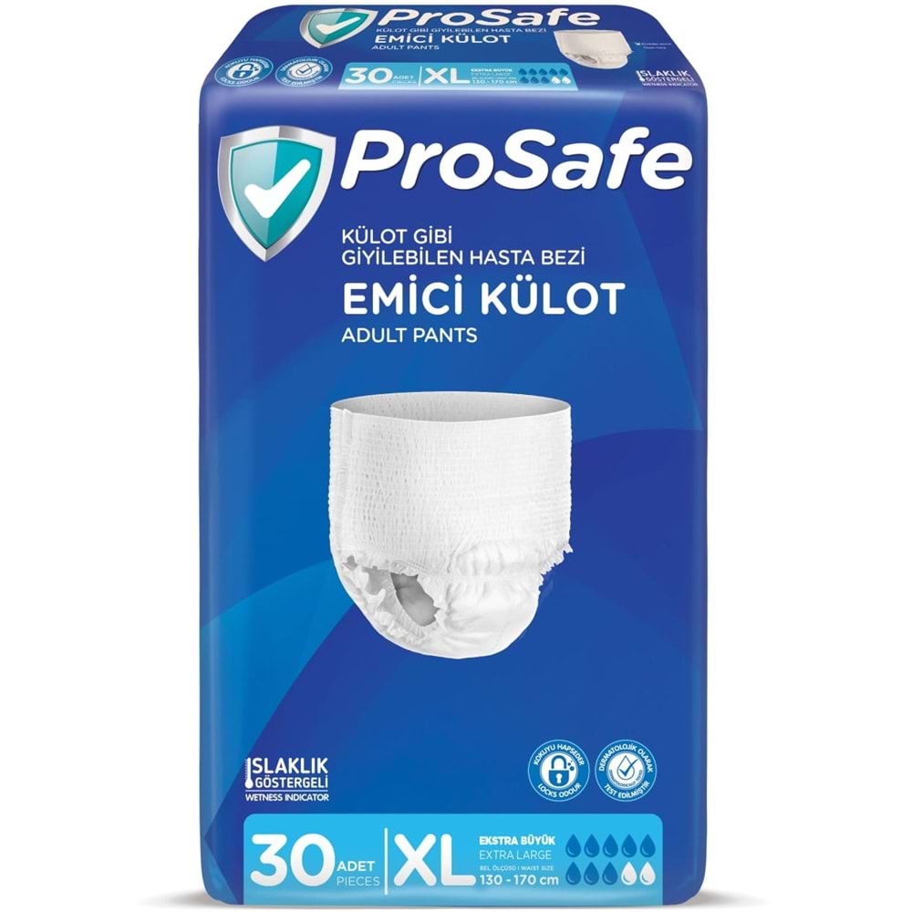 Prosafe Emici Külot Hasta Bezi XL - Ekstra Büyük - Extra Large 30 Adet Tekli Pk