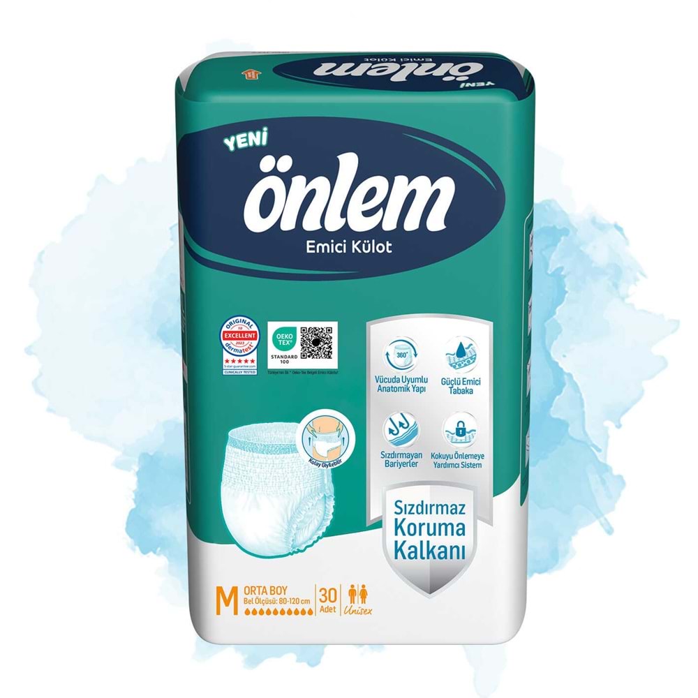 Önlem Emici Külot Yetişkin Hasta Bezi M - Medium - Orta (30 Adet)