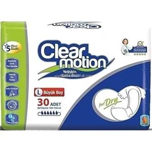 Clearmotion Yetişkin Hasta Bezi Bel Bantlı L - Büyük - Large 30 Adet