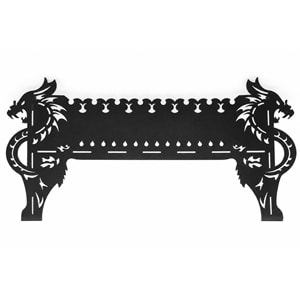 MANDAŞ Yapboz Kömürlü Mangal 54x31x35 cm - 2 mm Kalın Çelik - Elektrostatik Boyalı - Kolay Kurulum