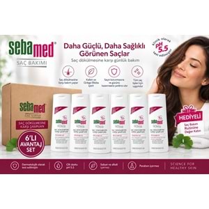 Sebamed Şampuan 400ML Saç Dökülmesine Karşı (Tüm Saç Tipleri için) (6 Lı Set) 2.4 LT + Hediyeli