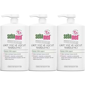 Sebamed Yüz ve Vücut Temizleyici Likit 300 ML (3 Lü Set)