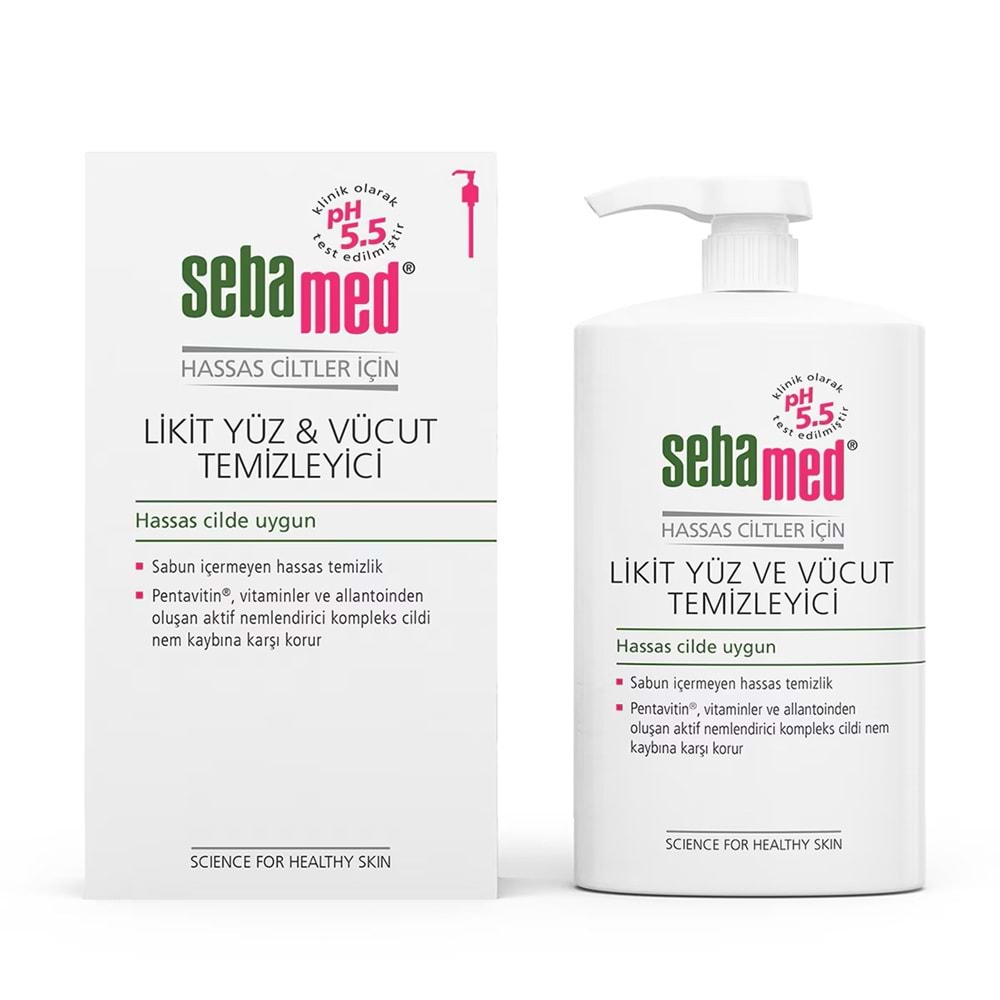 Sebamed Yüz ve Vücut Temizleyici Likit 300 ML (3 Lü Set)