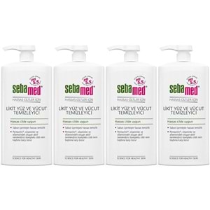 Sebamed Yüz ve Vücut Temizleyici Likit 750 ML (4 Lü Set)