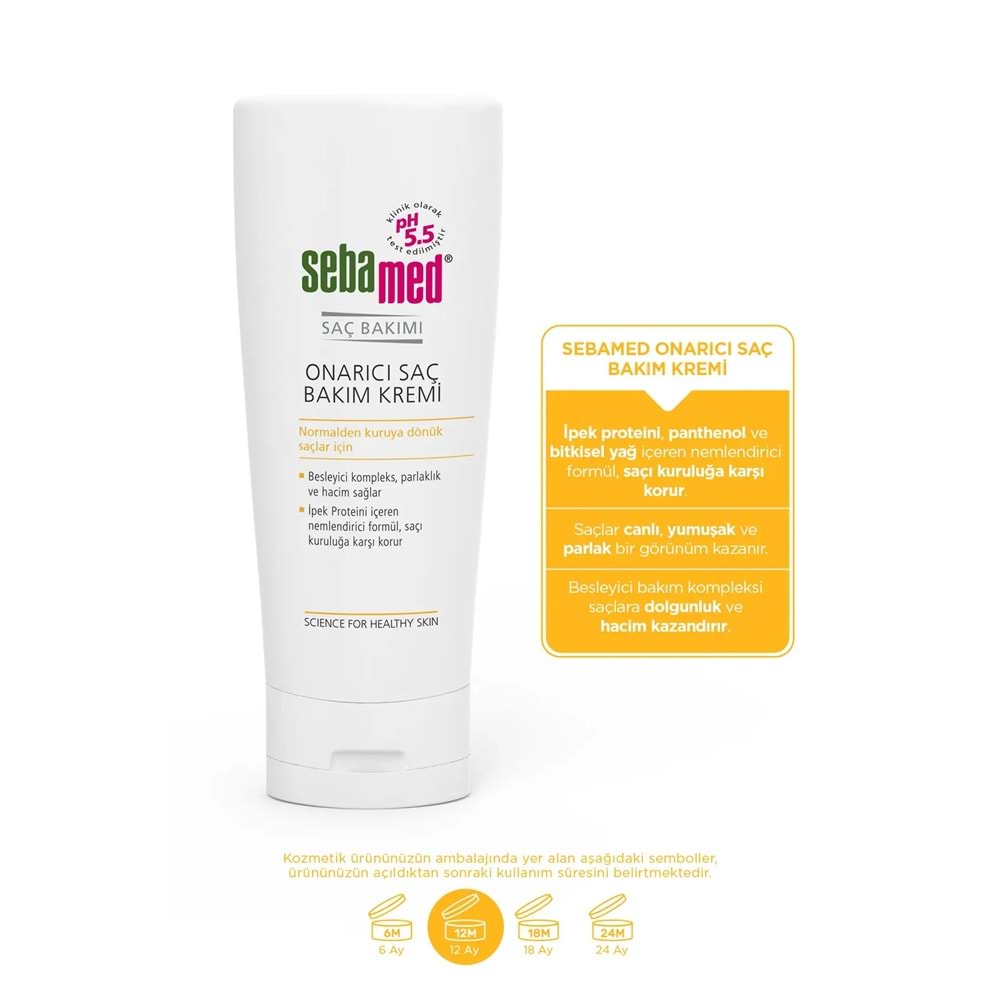 Sebamed Onarıcı Saç Bakım Kremi 200 ML (5 Li Set)