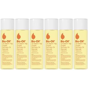 Bio-Oil %100 Natural Çatlak & Leke Karşıtı Nemlendirici Doğal Cilt Bakım Yağı 125ML (6 Lı Set)