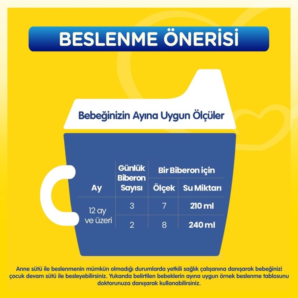 Bebelac 1200GR (800GR+400GR) No:4 Devam Sütü (1+ Yaş) Avantaj Pk