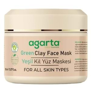 Agarta Doğal Yeşil Kil Yüz Maskesi 150ML