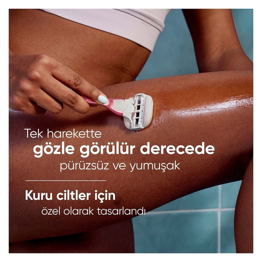 Gillette Venus Venus ComfortGlide Sugarberry Kokulu Miami Kadın 5 Bıçaklı Tıraş Makinesi 1 adet