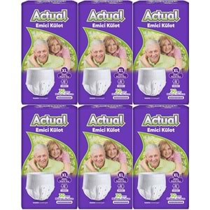 Actual Emici Külot Yetişkin Bezi XL - Extra Large - Ekstra Büyük (Islaklık Göstergeli) 180 Adet