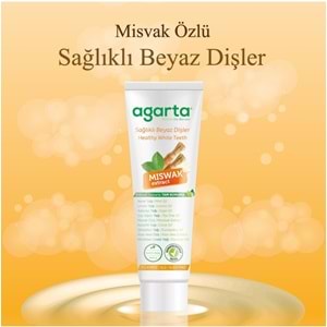 Agarta Doğal Diş Macunu 100ML Misvak özlü (2 Li Set)