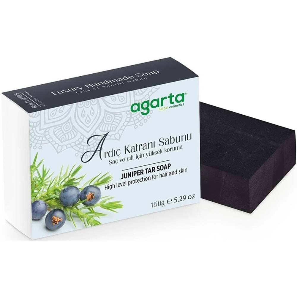 Agarta El Yapımı Doğal Sabun 150GR Ardıç Katranı (9 Lu Set)