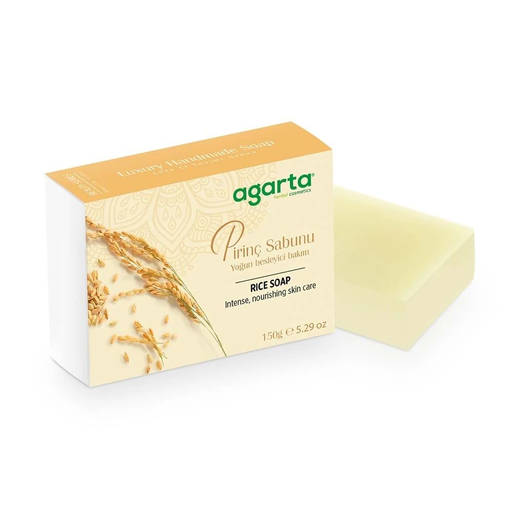 Agarta El Yapımı Doğal Sabun 150GR Pirinç (3 Lü Set)