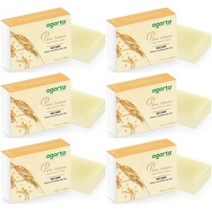 Agarta El Yapımı Doğal Sabun 150GR Pirinç (6 Lı Set)