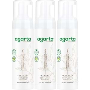 Agarta Doğal Yüz Temizleme Köpüğü 225ML (3 Lü Set)