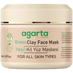 Agarta Doğal Yeşil Kil Yüz Maskesi 150ML (6 Lı Set)