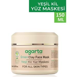 Agarta Doğal Yeşil Kil Yüz Maskesi 150ML (12 Li Set)