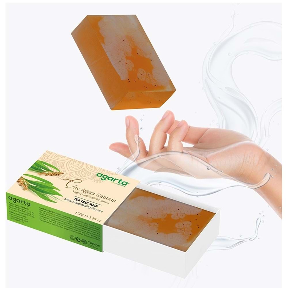 Agarta El Yapımı Doğal Sabun 150GR Çay Ağacı (3 Lü Set)