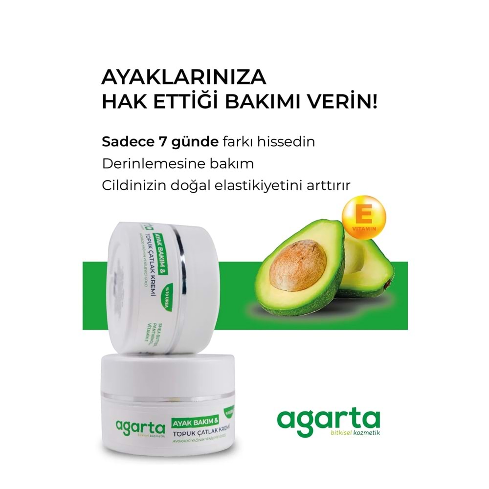 Agarta Ayak ve Topuk Çatlak Bakım Kremi 100ML (3 Lü Set)