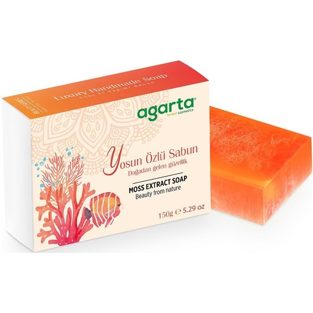 Agarta El Yapımı Doğal Sabun 150GR Yosun Özlü (6 Lı Set)