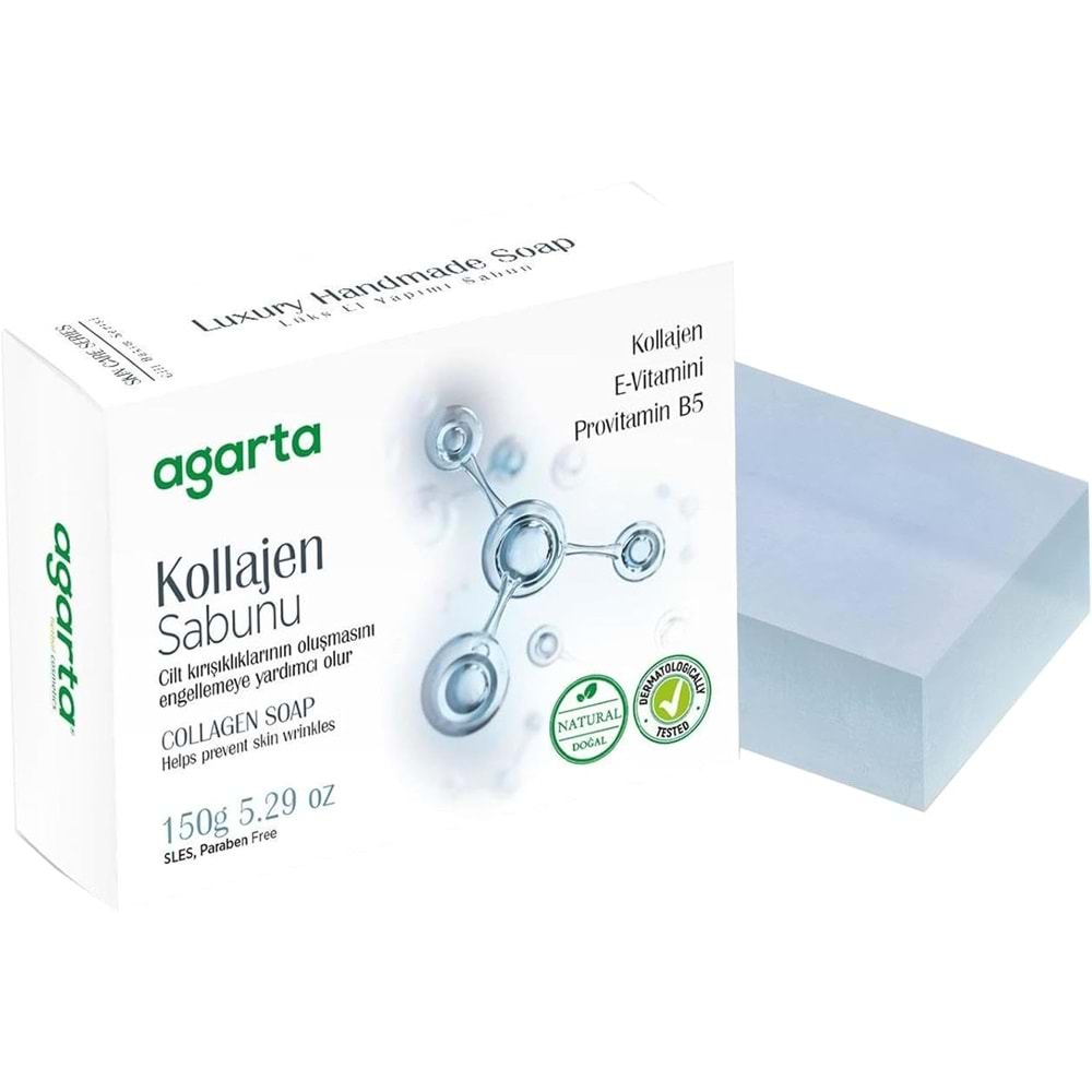 Agarta El Yapımı Doğal Sabun 150GR Kollajen (4 Lü Set)
