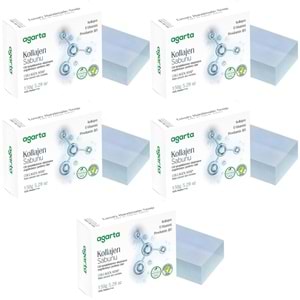 Agarta El Yapımı Doğal Sabun 150GR Kollajen (5 Li Set)
