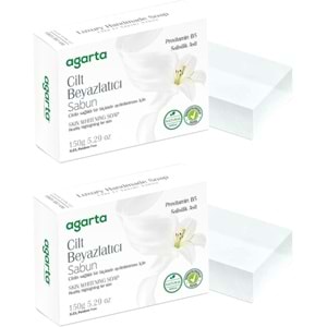Agarta El Yapımı Doğal Sabun 150GR Cilt Beyazlatıcı (2 Li Set)