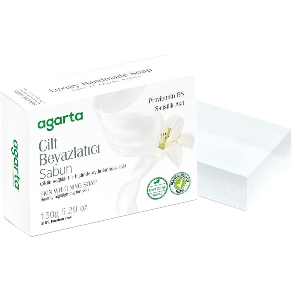 Agarta El Yapımı Doğal Sabun 150GR Cilt Beyazlatıcı (4 Lü Set)