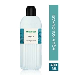 Agarta Kolonya 400 ML Aqua 80 Derece Pet Şişe (3 Lü Set)