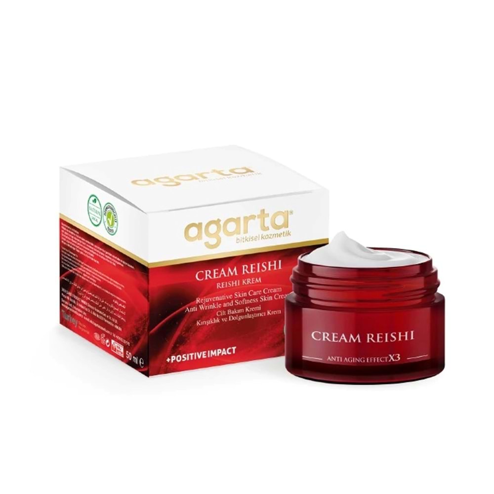 Agarta Doğal Yaşlanma Karşıtı Reishi Kremi 50 ML (Kırışıklık - Dolgunlaştırıcı) (6 Lı Set)