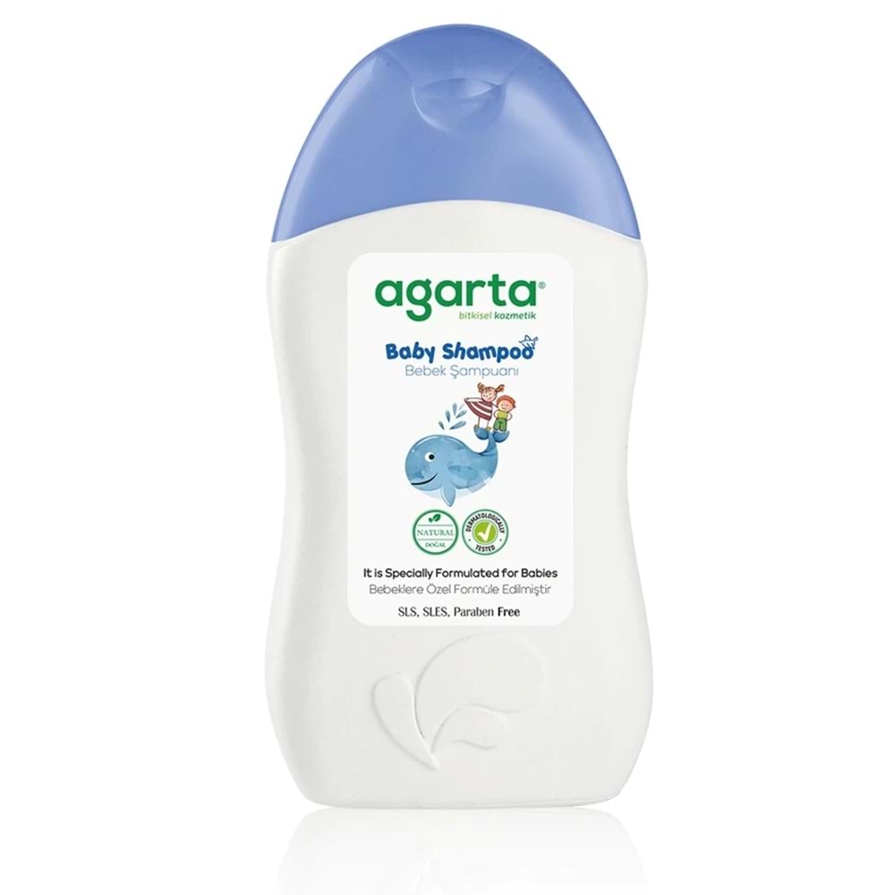 Agarta Doğal Erkek Bebek Çocuk Şampuanı Saç ve Vücut 400 ML (4 Lü Set)