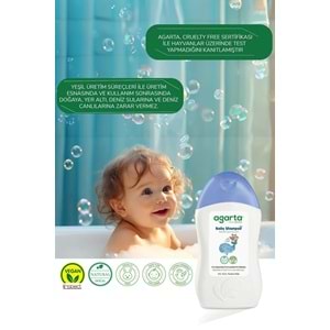 Agarta Doğal Erkek Bebek Çocuk Şampuanı Saç ve Vücut 400 ML (4 Lü Set)