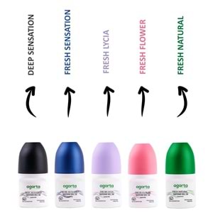 Agarta Roll-On Erkek 50 ML Patchoulı Deep Sensatıon (24 Saat Etkili Ter Kokusu Önleyici) (4 Lü Set)