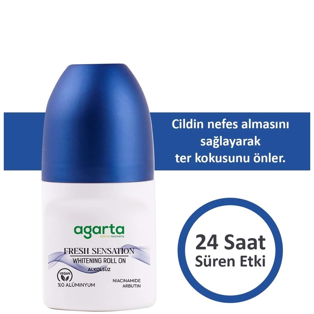 Agarta Roll-On Kadın 50 ML (Fresh Flower-Lycıa-Patchoulı Deep-Sensatıon-Natural) (15 Li Karma Set)