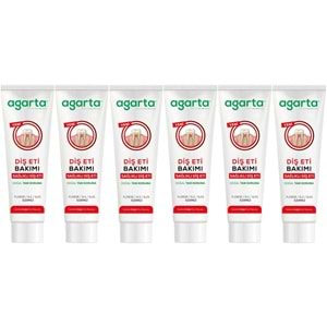 Agarta Doğal Tam koruma Diş Macunu 90 ML Diş Eti Bakımı & Plak Karşıtı (6 Lı Set)