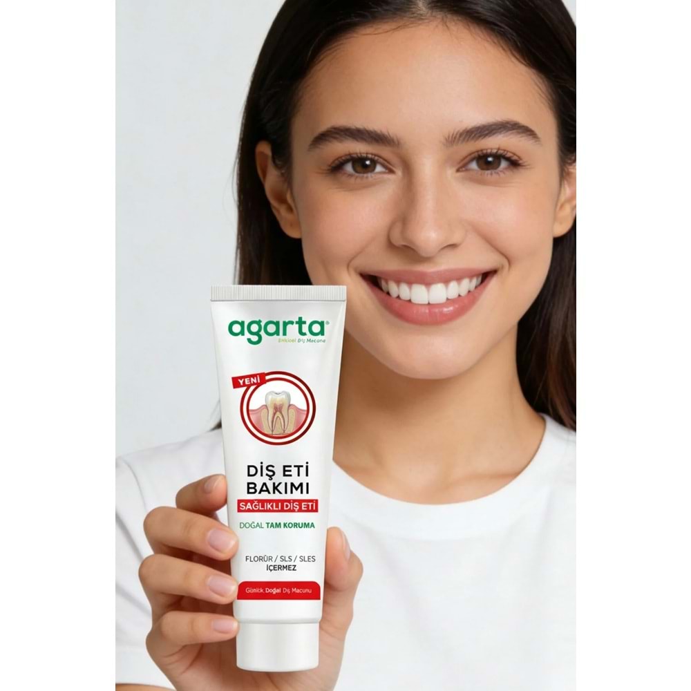 Agarta Doğal Tam koruma Diş Macunu 90 ML Diş Eti Bakımı & Plak Karşıtı (6 Lı Set)