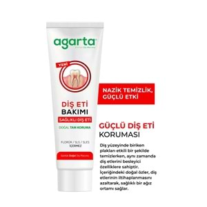 Agarta Doğal Tam koruma Diş Macunu 90 ML Diş Eti Bakımı & Plak Karşıtı (6 Lı Set)