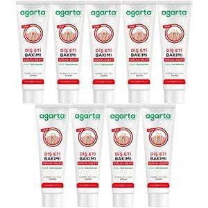 Agarta Doğal Tam koruma Diş Macunu 90 ML Diş Eti Bakımı & Plak Karşıtı (9 Lu Set)