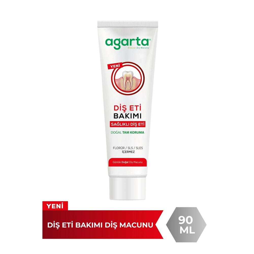 Agarta Doğal Tam koruma Diş Macunu 90 ML Diş Eti Bakımı & Plak Karşıtı (9 Lu Set)