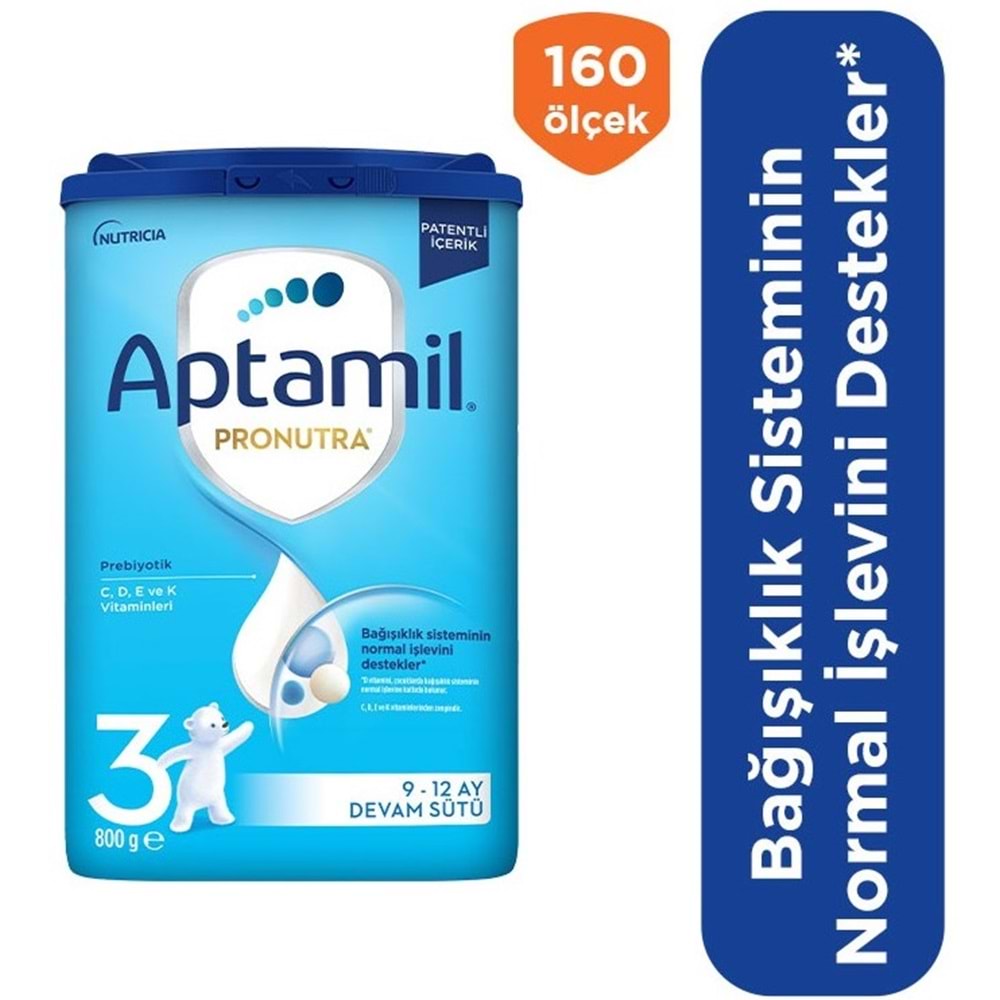 Nutrıcıa Aptamil Pronutra 800GR Devam Sütü No:3 (9-12 Ay) (6 Lı Set)