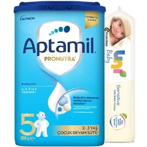 Nutrıcıa Aptamil Pronutra 800GR Devam Sütü No:5 (2-3 Yaş) + Islak Mendil Hediye (6 Lı Set)