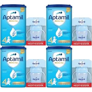 Nutrıcıa Aptamil Pronutra 800GR Devam Sütü No:4 (1-2 Yaş) + Suluk Hediye (4 Lü Set)