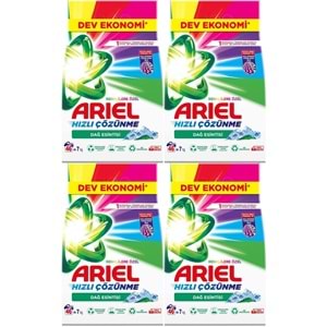Ariel Matik Toz Çamaşır Deterjanı 28 KG Renklilere Özel/Dağ Esintisi (184 Yıkama) (4PK*7KG)