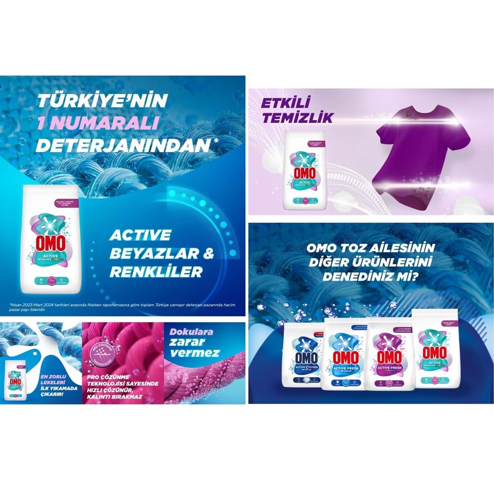 Ariel Matik Toz Çamaşır Deterjanı 7KG Renklilere Özel (46 Yıkama) + 9KG Beyaz ve Renkliler