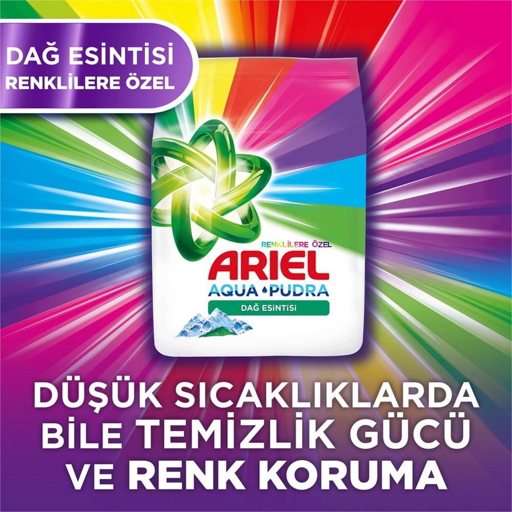 Ariel Matik Toz Çamaşır Deterjanı 7KG Renklilere Özel (46 Yıkama) + 9KG Beyaz ve Renkliler