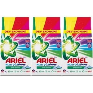 Ariel Matik Toz Çamaşır Deterjanı 27KG Renklilere Özel/Dağ Esintisi (3PK*9KG) (180 Yıkama)