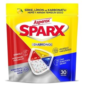 Asperox Sparx Diamond Bulaşık Makinesi Deterjanı Kapsül Tablet Hepsi 1 Arada 720 Adet