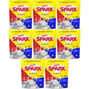 Asperox Sparx Diamond Bulaşık Makinesi Deterjanı Kapsül Tablet Hepsi 1 Arada 480 Adet (8PK*60)